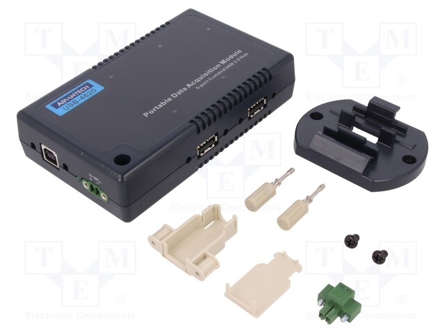 Industrial module: HUB; 10÷30VDC; Mounting: DIN; Kit: USB cable