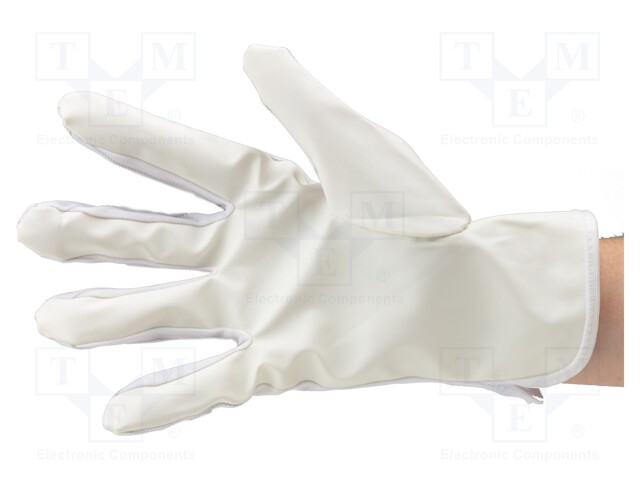 Protective gloves; ESD; S; Features: dissipative; white