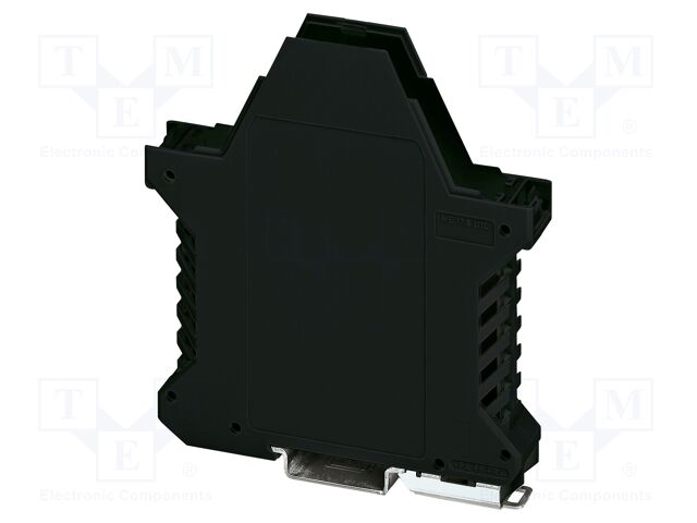 Enclosure base; black; UL94V-0; ME 17,5; for DIN rail mounting