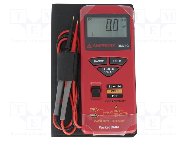 Digital multimeter; LCD (3400),bargraph; VAC: 0÷3,4/34/340/600V