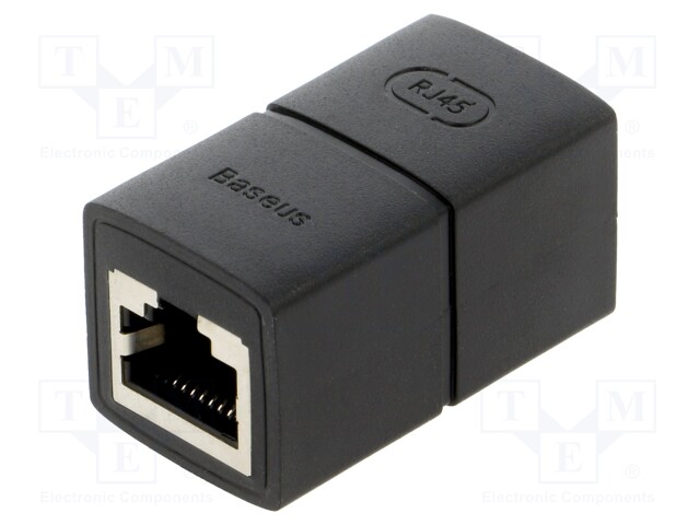 RJ 45 coupler; connection 1: 1; RJ45 socket,both sides