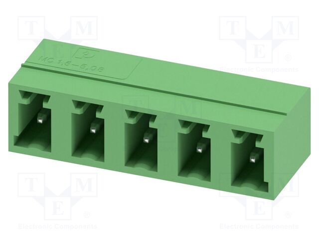 PCB headers, nominal cross section: 1.5 mm?, color: green, n