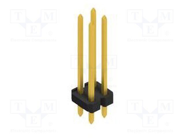 Connector: pin strips; pin header; male; PIN: 4; 2.54mm; THT; 2x2