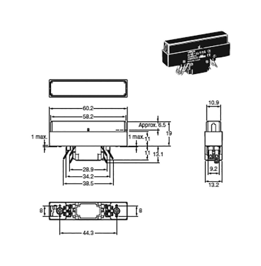 Safety switch: enabling switch; NC x2 + NO x2; OUT: 4; -10÷55°C