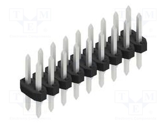 Connector: pin strips; pin header; male; PIN: 18; 2mm; THT; 2x9; 100V