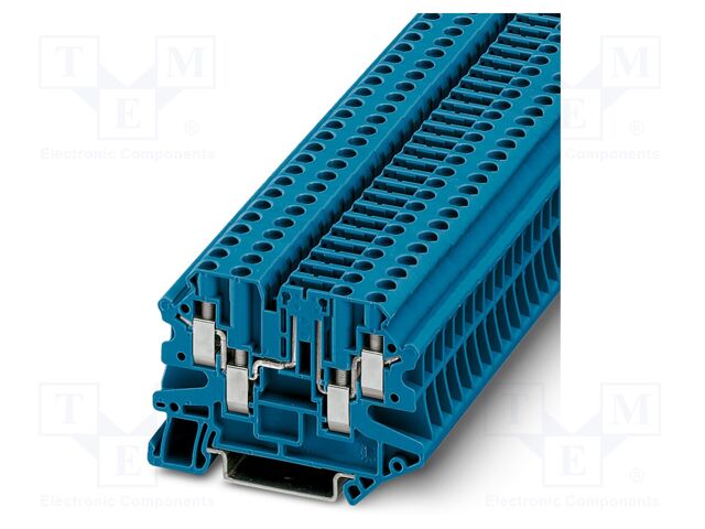 Splice terminal: rail; UT; 20A; 500V; screw terminal; PA; 0.14÷6mm2