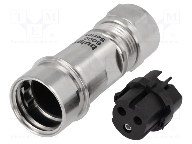 Connector: circular; plug; female; PIN: 3; Buccaneer 6000; 16A; 277V