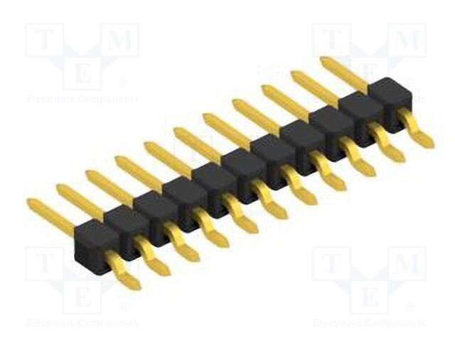Connector: pin strips; pin header; male; PIN: 11; 2.54mm; SMT; 1x11