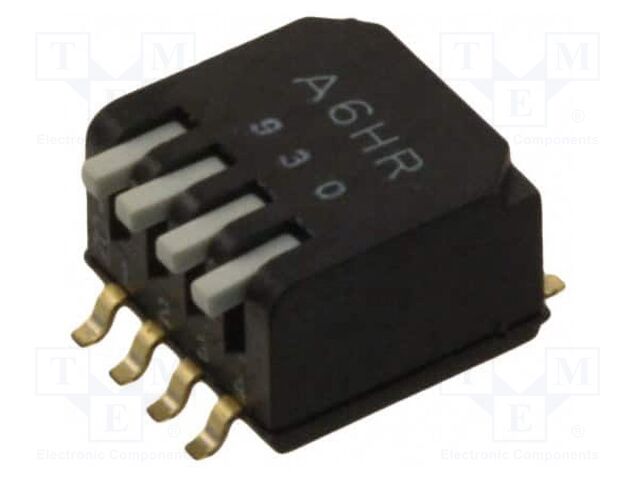 Switch: DIP-SWITCH; Poles number: 4; ON-OFF; 0.025A/24VDC; Pos: 2