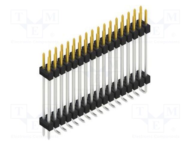 Connector: pin strips; pin header; male; PIN: 34; 2.54mm; SMT; 2x17