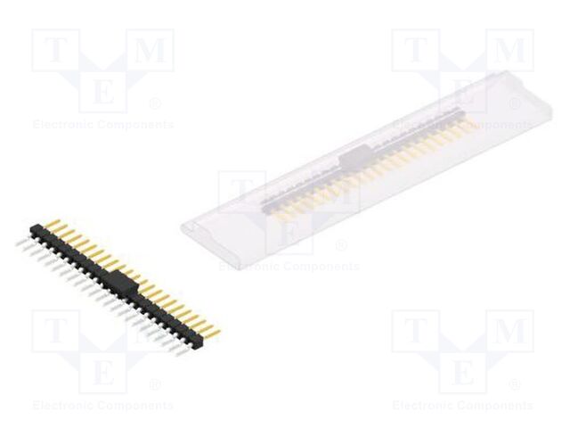 Connector: pin strips; pin header; male; PIN: 23; 2.54mm; SMT; 1x23