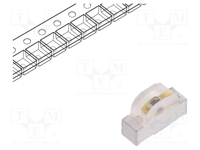 IR transmitter; 940nm; transparent; 1.2÷3mW; 160°; SMD; 20mA