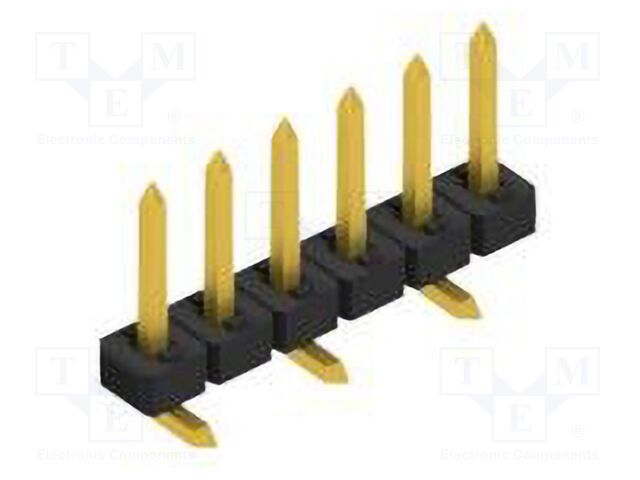 Connector: pin strips; pin header; male; PIN: 6; 2mm; SMT; 1x6; 100V