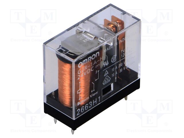 Relay: electromagnetic; SPST-NO; Ucoil: 24VDC; Icontacts max: 5A