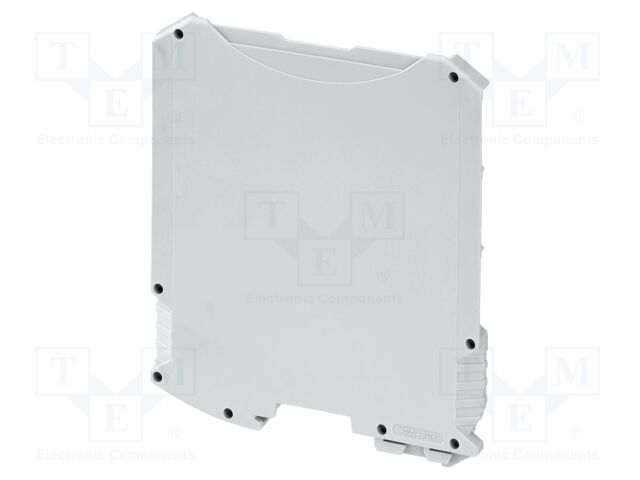 Housing half; left; grey; UL94V-0; ME MAX 3-3; PA; X: 6.3mm; Y: 99mm