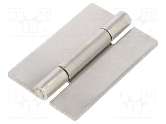 Hinge; Width: 40mm; stainless steel; H: 60mm; V: for welding