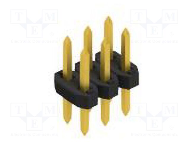Connector: pin strips; pin header; male; PIN: 6; 2mm; THT; 2x3; 100V