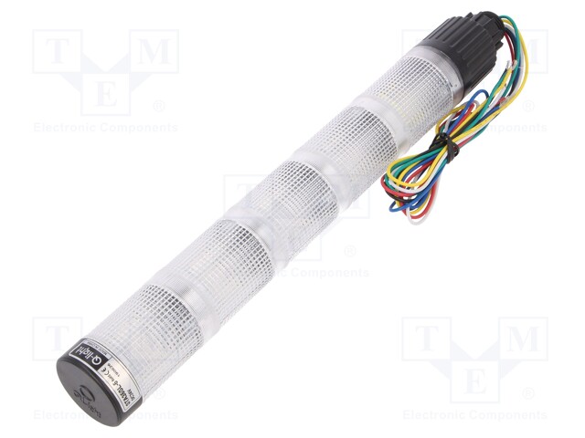 Signaller: signalling column; continuous light; Usup: 24VDC; LED