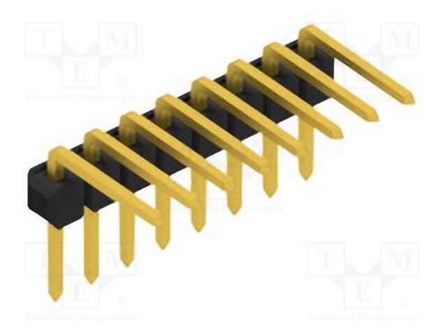 Connector: pin strips; pin header; male; PIN: 8; 2.54mm; THT; 1x8