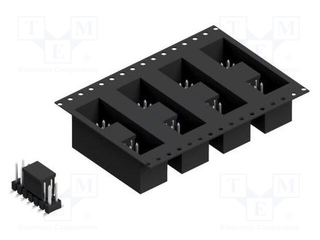 Connector: pin strips; pin header; male; PIN: 14; 2.54mm; SMT; 2x7