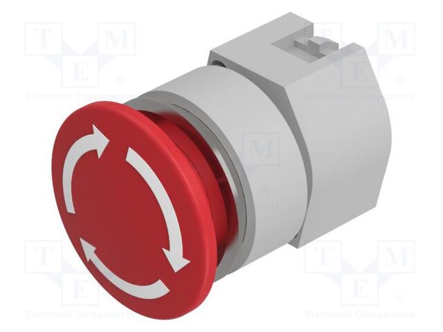 Switch: emergency stop; 30mm; Stabl.pos: 2; red; none; IP65; OptoHiT