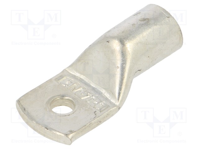 Tip: ring tube; M6; 70mm2; crimped; for cable; tinned; copper; 6.5mm