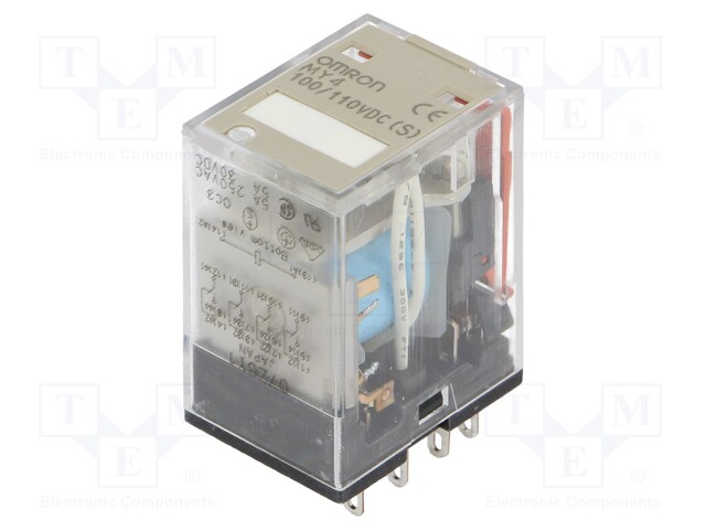 Relay: electromagnetic; 4PDT; Ucoil: 110VDC; 5A/220VAC; 5A/24VDC