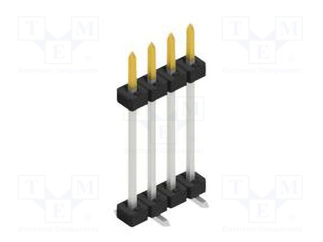 Connector: pin strips; pin header; male; PIN: 4; 2mm; SMT; 1x4; 100V