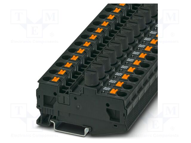 Splice terminal: rail; 10A; 24V; push-in; PA; L: 49.8mm; 0.5÷10mm2