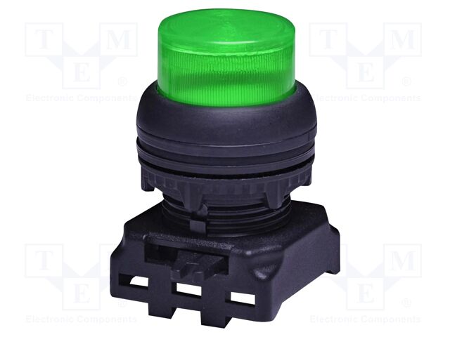 Switch: push-button; 22mm; green; LED; IP65; prominent; E; Pos: 2
