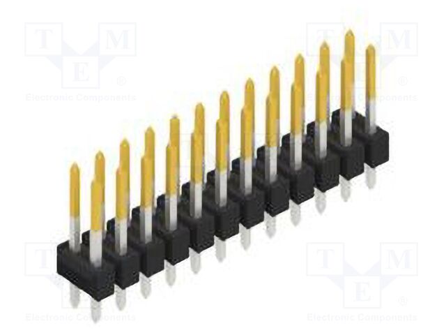 Connector: pin strips; pin header; male; PIN: 24; 2.54mm; THT; 2x12