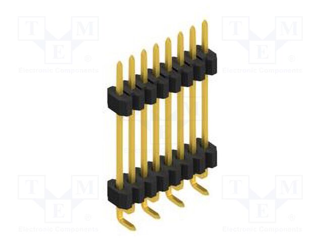 Connector: pin strips; pin header; male; PIN: 8; 1.27mm; SMT; 1x8