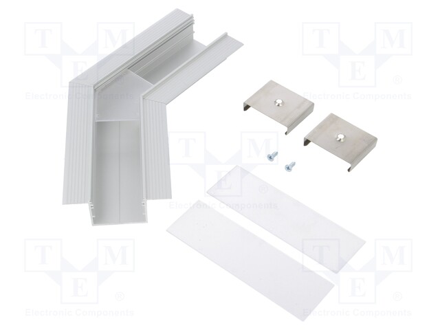 Connector 135°; silver; aluminium; Application: VARIO30-05