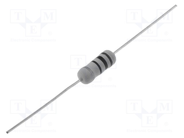 Resistor: wire-wound; THT; 2.4Ω; 2W; ±5%; Ø5x12mm; 400ppm/°C; axial