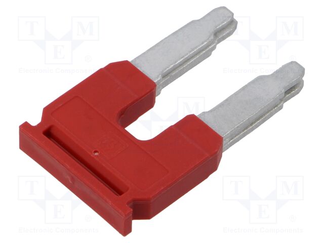 Comb bridge; ways: 2; red; Width: 16mm; UL94V-0