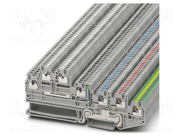 Splice terminal: rail; 13.5A; 250V; push-in; PA; L: 44.6mm; W: 3.5mm