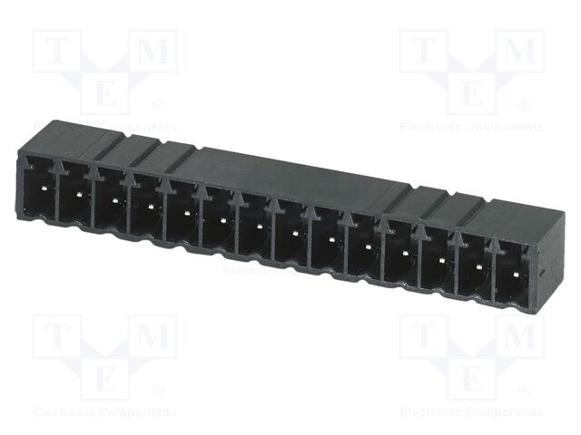PCB headers, nominal cross section: 1.5 mm2, color: black, n