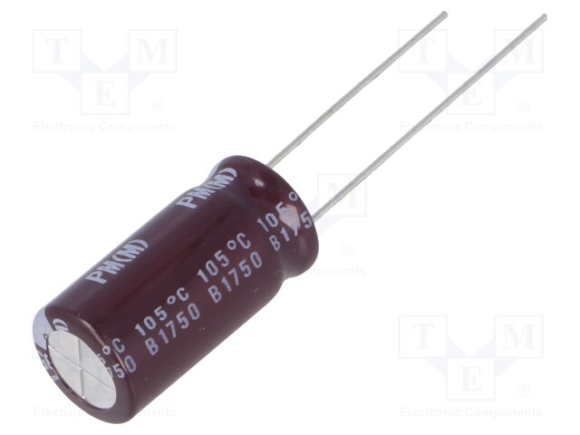 Capacitor: electrolytic; low impedance; THT; 330uF; 35VDC; ±20%