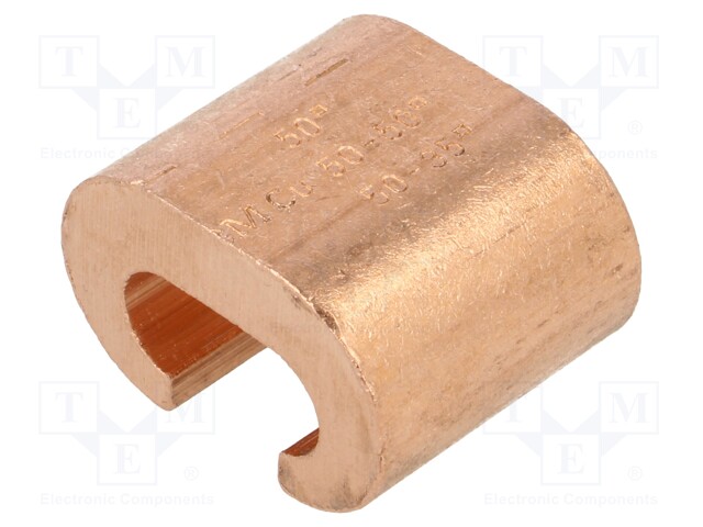 Copper; 50mm2; 1/0AWG; Connector: C shape crimp