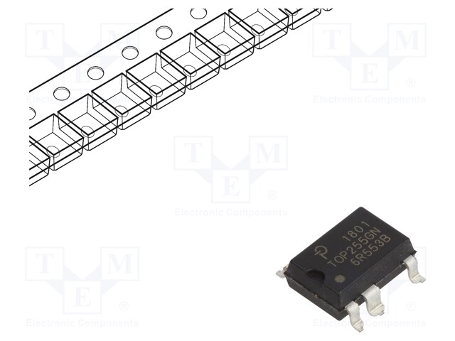 PMIC; AC/DC switcher,SMPS controller; 59.4÷72.6kHz; SMD-8C; 6.3Ω