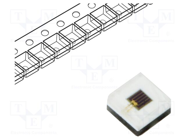 IR transmitter; 1616; 840÷870nm; transparent; 600mW; 130°; 1.7VDC