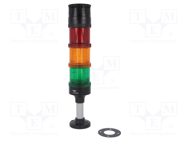 Signaller: signalling column; LED; red/orange/green; Usup: 24VDC