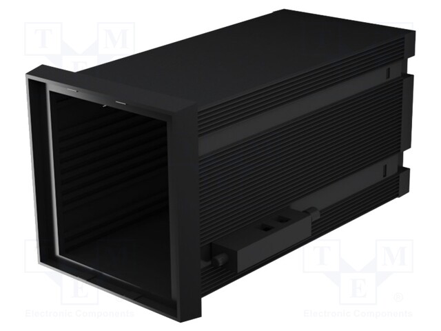 Enclosure: panel; X: 72mm; Y: 72mm; Z: 124mm; ABS + PC,PPO; black