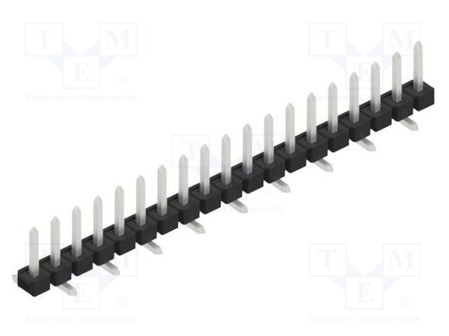 Connector: pin strips; pin header; male; PIN: 19; 2.54mm; SMT; 1x19