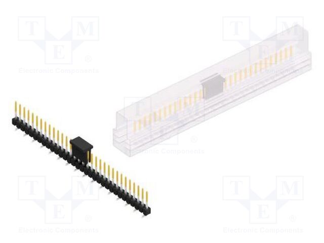 Connector: pin strips; pin header; male; PIN: 32; 2.54mm; SMT; 1x32