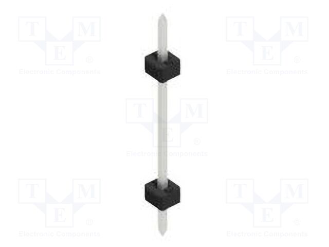 Connector: pin strips; pin header; male; PIN: 1; 2mm; THT; 1x1; 100V