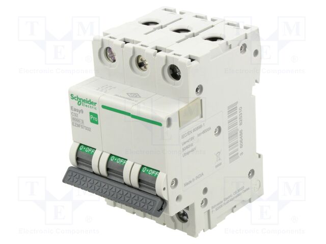 Circuit breaker; 230/400VAC; Inom: 32A; Poles: 3; Charact: C; 6kA