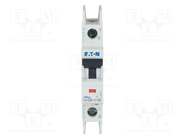 Circuit breaker; 220VDC; Inom: 30A; Poles: 1; Charact: C; 10kA; IP20