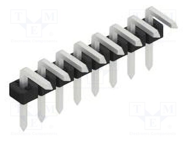 Connector: pin strips; pin header; male; PIN: 8; 2mm; THT; 1x8; 100V