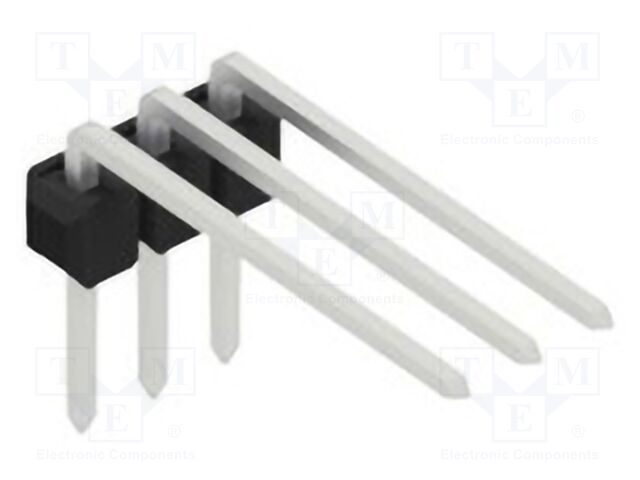 Connector: pin strips; pin header; male; PIN: 3; 2.54mm; THT; 1x3